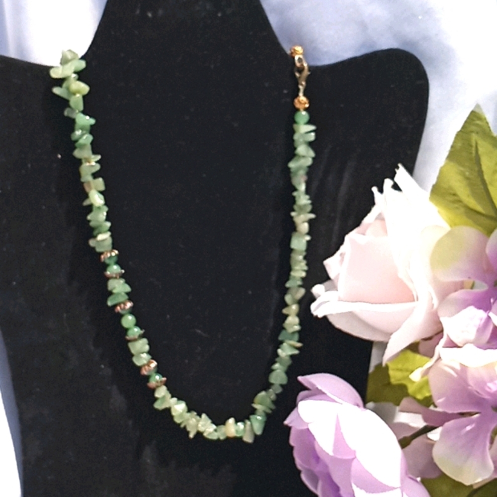 Vtg Jade Necklace